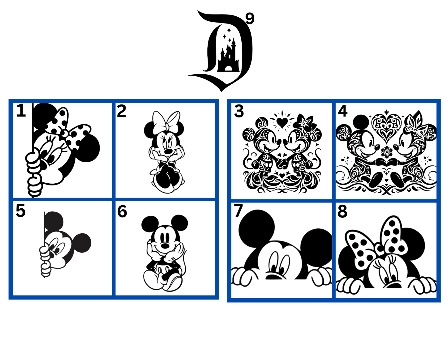 Disney car decals | sticker | laptop sticker | waterproof | Mickey Mouse | Minnie Mouse | Disney characters