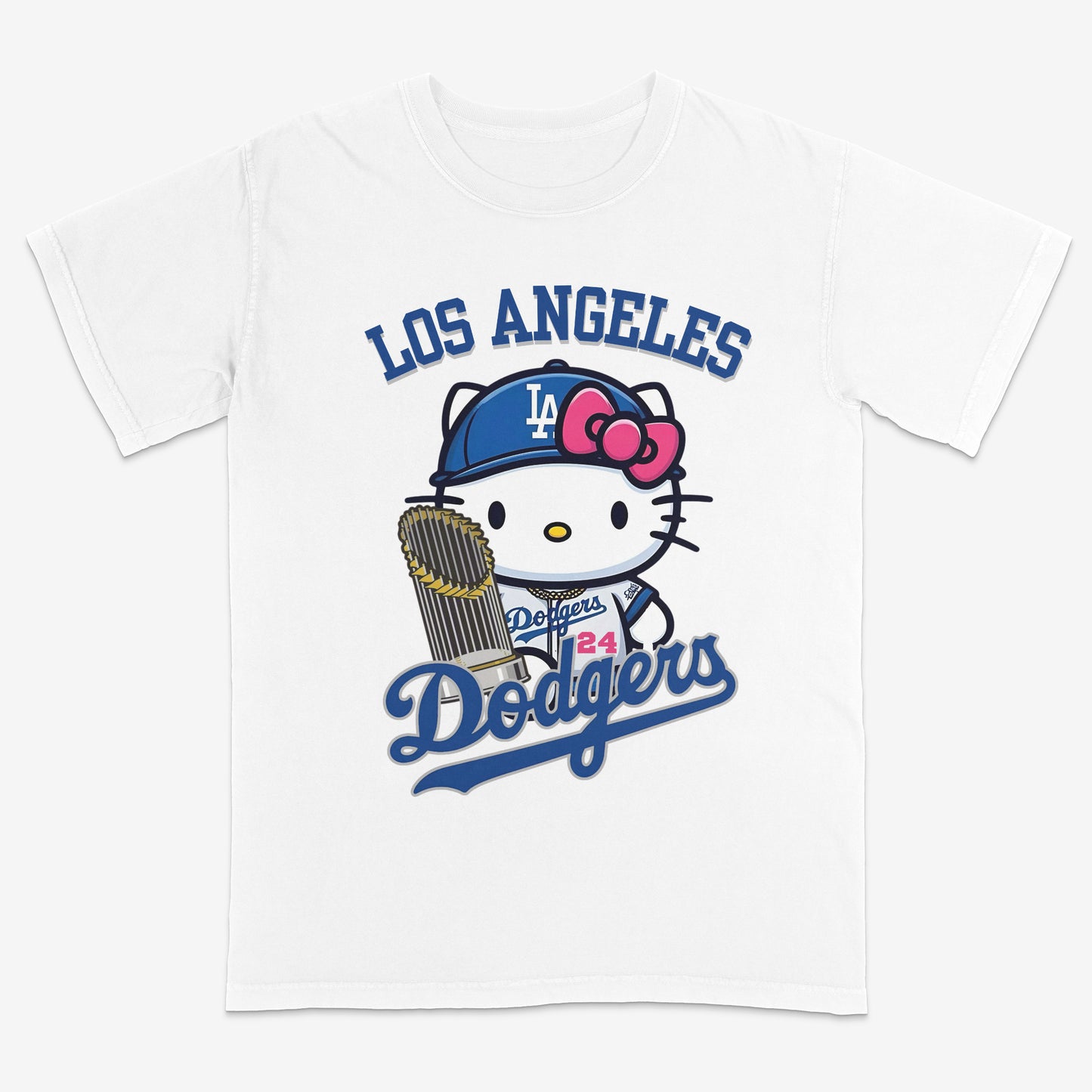 Hello Kitty Dodgers T shirt | World Series | MLB shirt | Unisex | Streetwear | 100% cotton