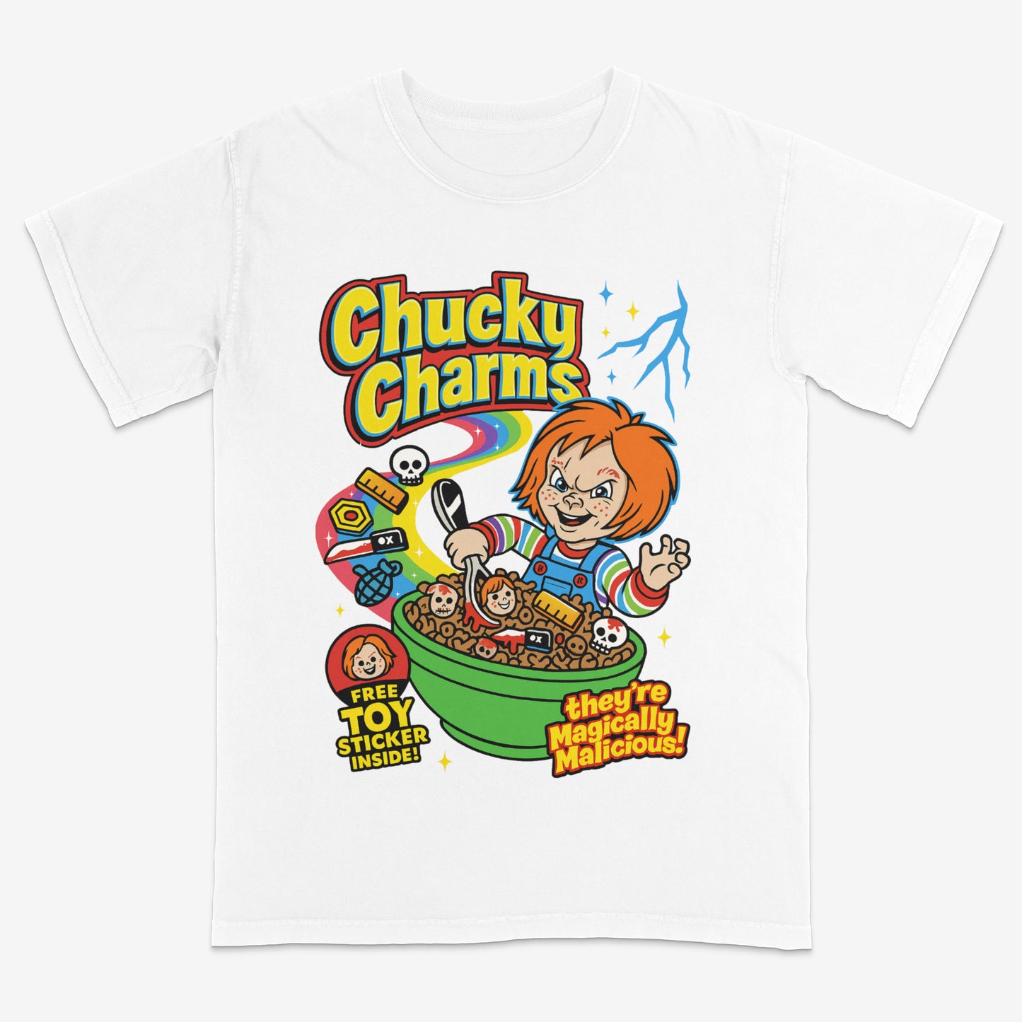 Chucky Charms cereal design | Chucky | Halloween | Horror movie t shirt | Streetwear | Unisex