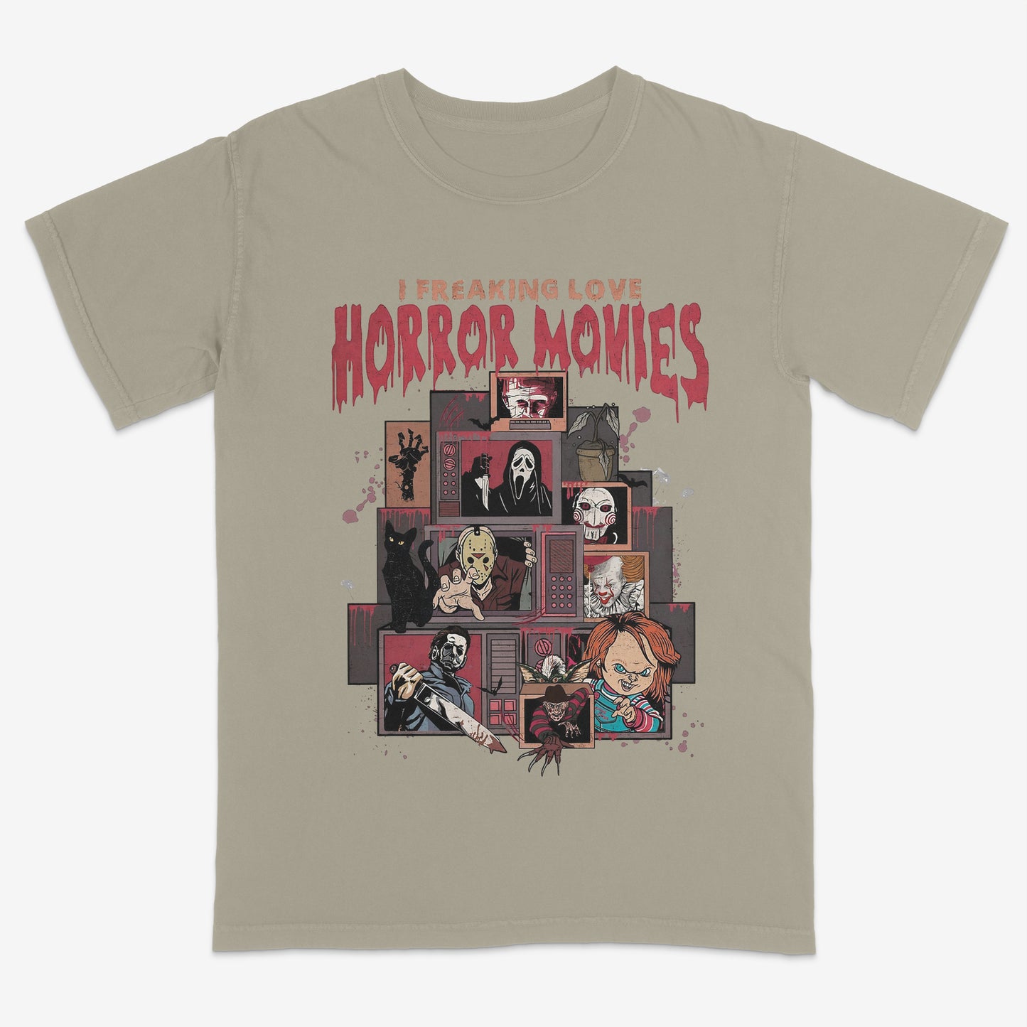 Freaking love Horror Movies shirt | Streetwear | Halloween | Horror shirt | Favorite slashers