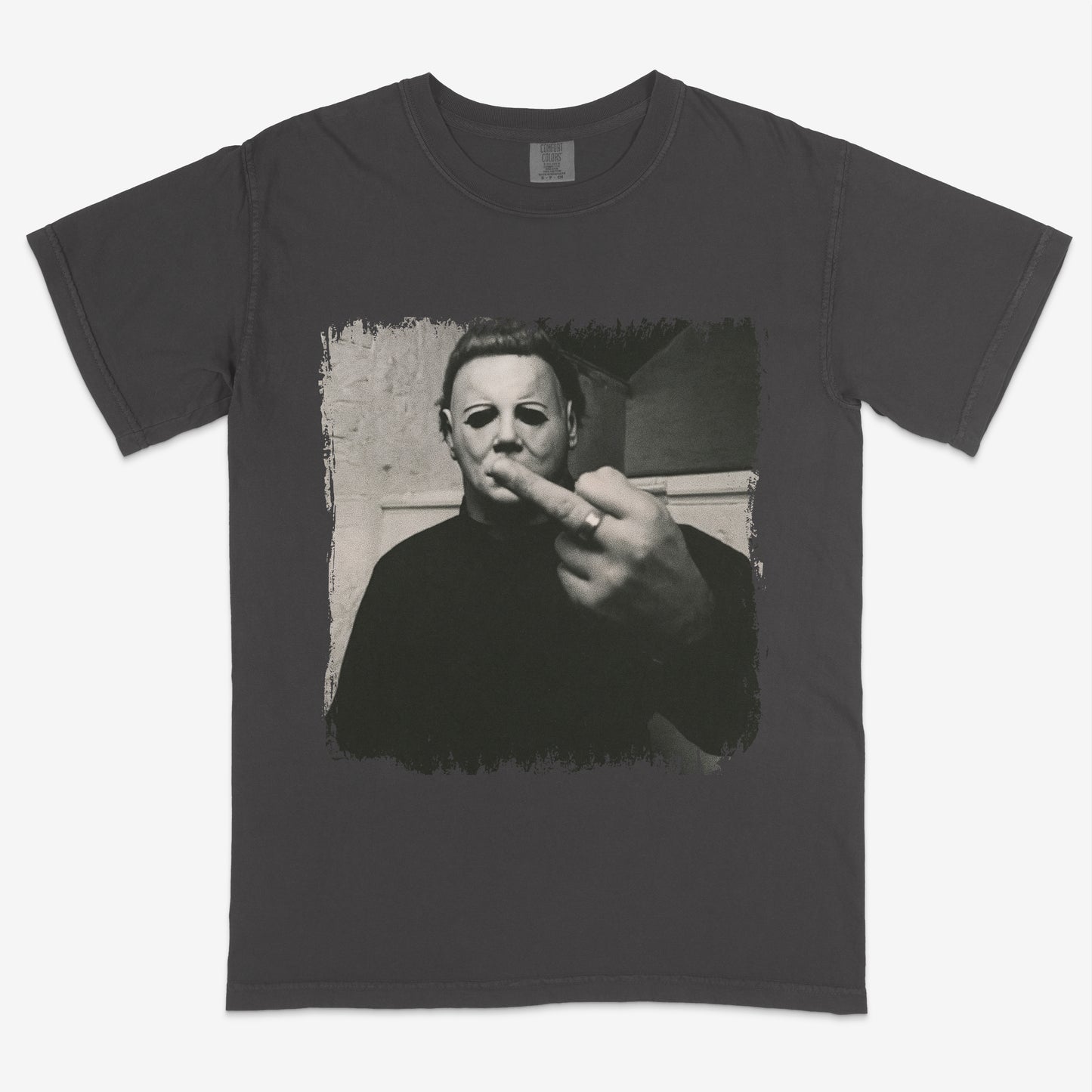 Michael Myers throwing peace sign | Halloween shirt | Spooky season | Menswear | Streetwear | Unisex