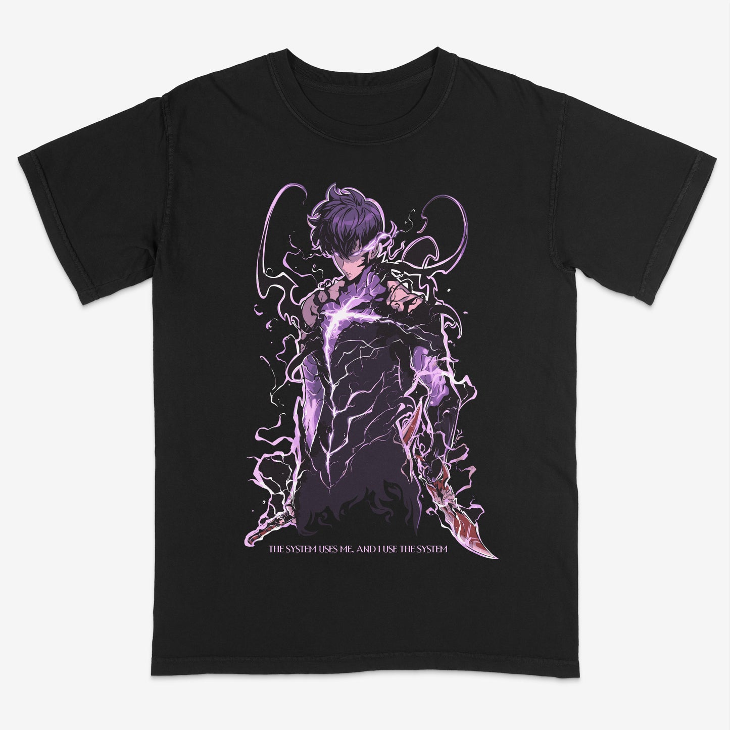 The System shirt | Solo leveling | System uses me | Graphic t shirt | Custom shirt | Anime | Anime inspired