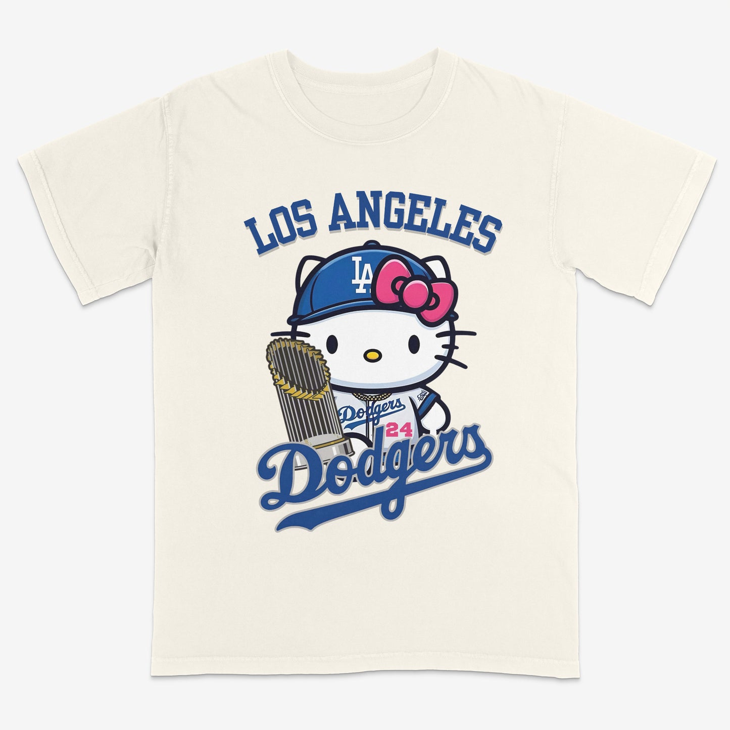 Hello Kitty Dodgers T shirt | World Series | MLB shirt | Unisex | Streetwear | 100% cotton