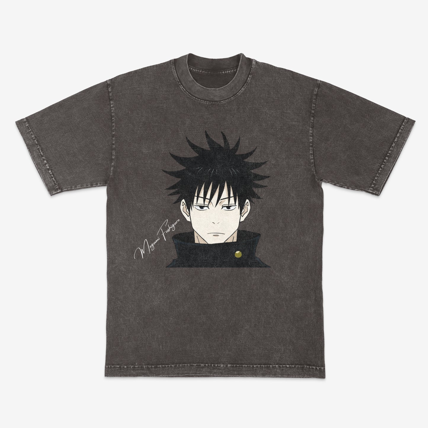 Megumi Fushiguro | JJK | Jujutsu Kaisen | Streetwear | Mineral wash shirt | Heavyweight