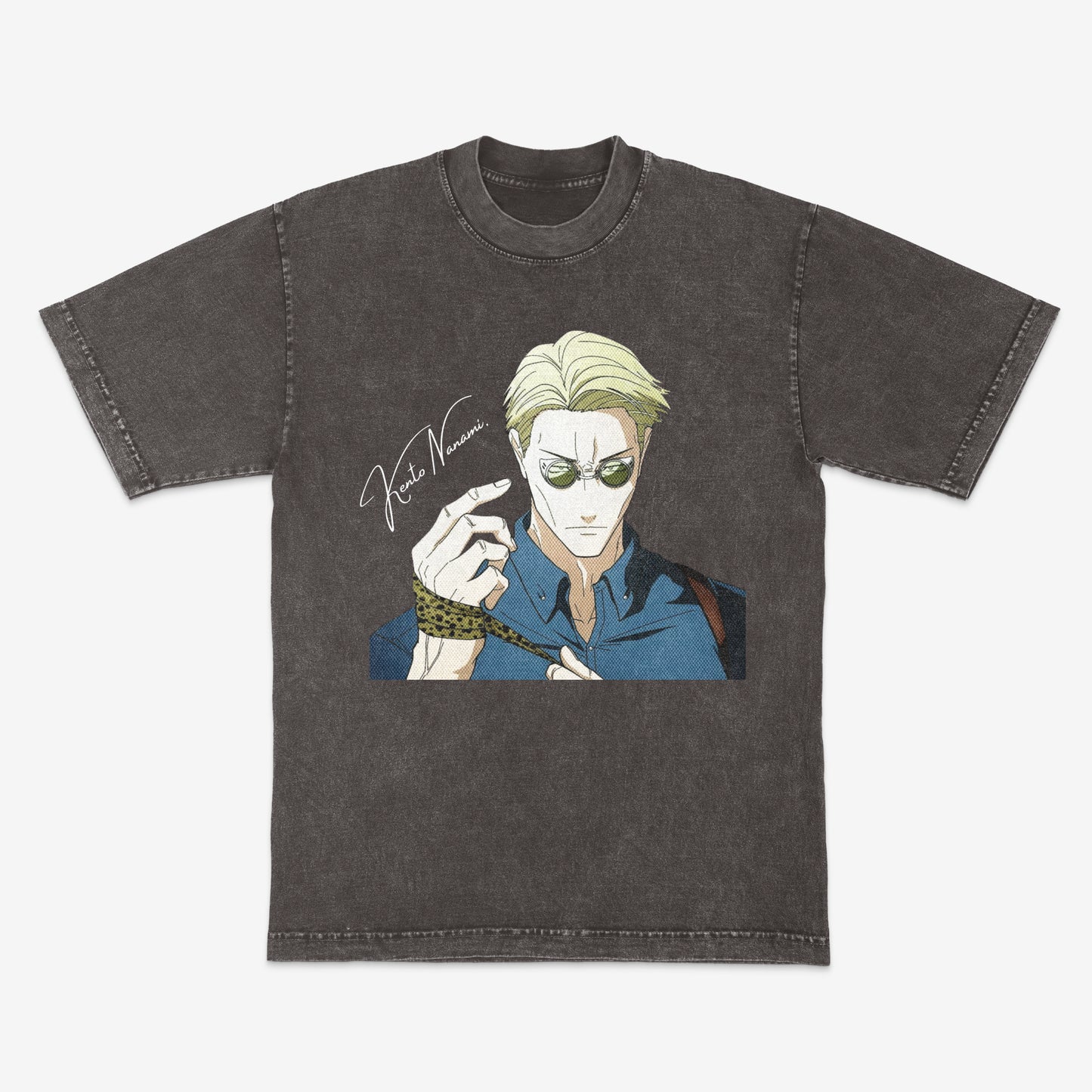 Kento Nanami | JJK | Jujutsu Kaisen | Streetwear | Mineral wash shirt | Heavyweight