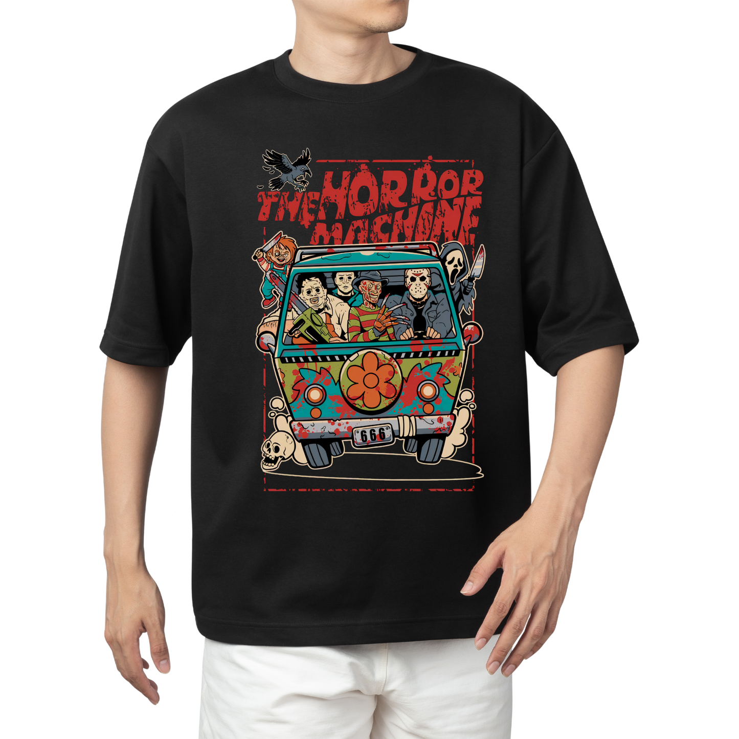 Horror machine t shirt | Favorite slayer | Scooby Doo van | Custom shirt | Streetwear | Unisex