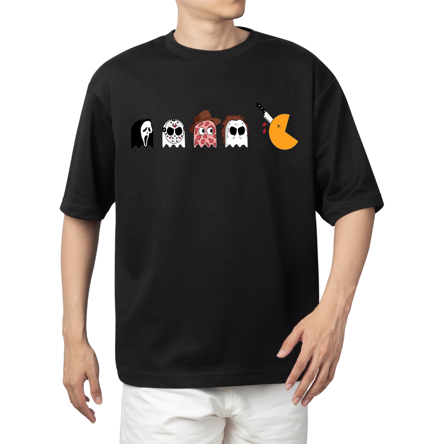 Halloween pacman shirt | Horror movie | Custom shirt | Streetwear | Ghostface inspired | Pac | Unisex