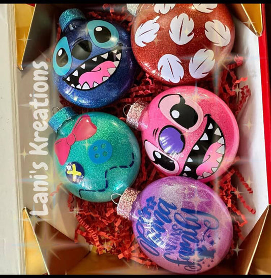 Reserved for Caitlin Custom Stitch Ornaments