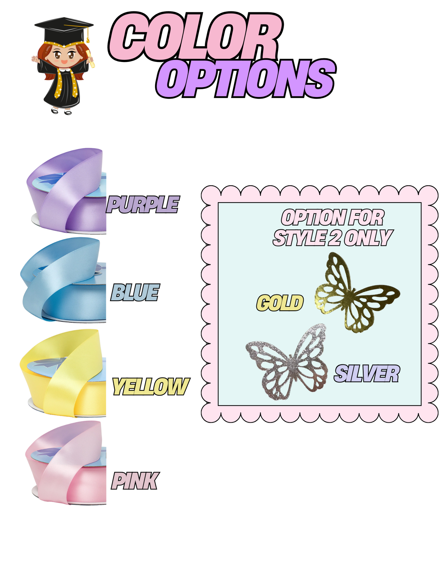 J and B Designs | Handmade Graduation Lei – Class of 2025 Braided  Necklace with Cap Charm | Customizable 2-Color Combos | 26” Sustainable Gift