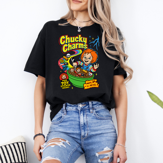 Chucky Charms cereal design | Chucky | Halloween | Horror movie t shirt | Streetwear | Unisex