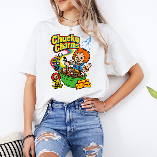 Chucky Charms cereal design | Chucky | Halloween | Horror movie t shirt | Streetwear | Unisex