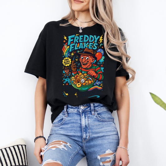 Freddy Flakes t shirt | Streetwear | Unisex | Menswear | Freddy Krueger | Nightmare on elm street | Cereal
