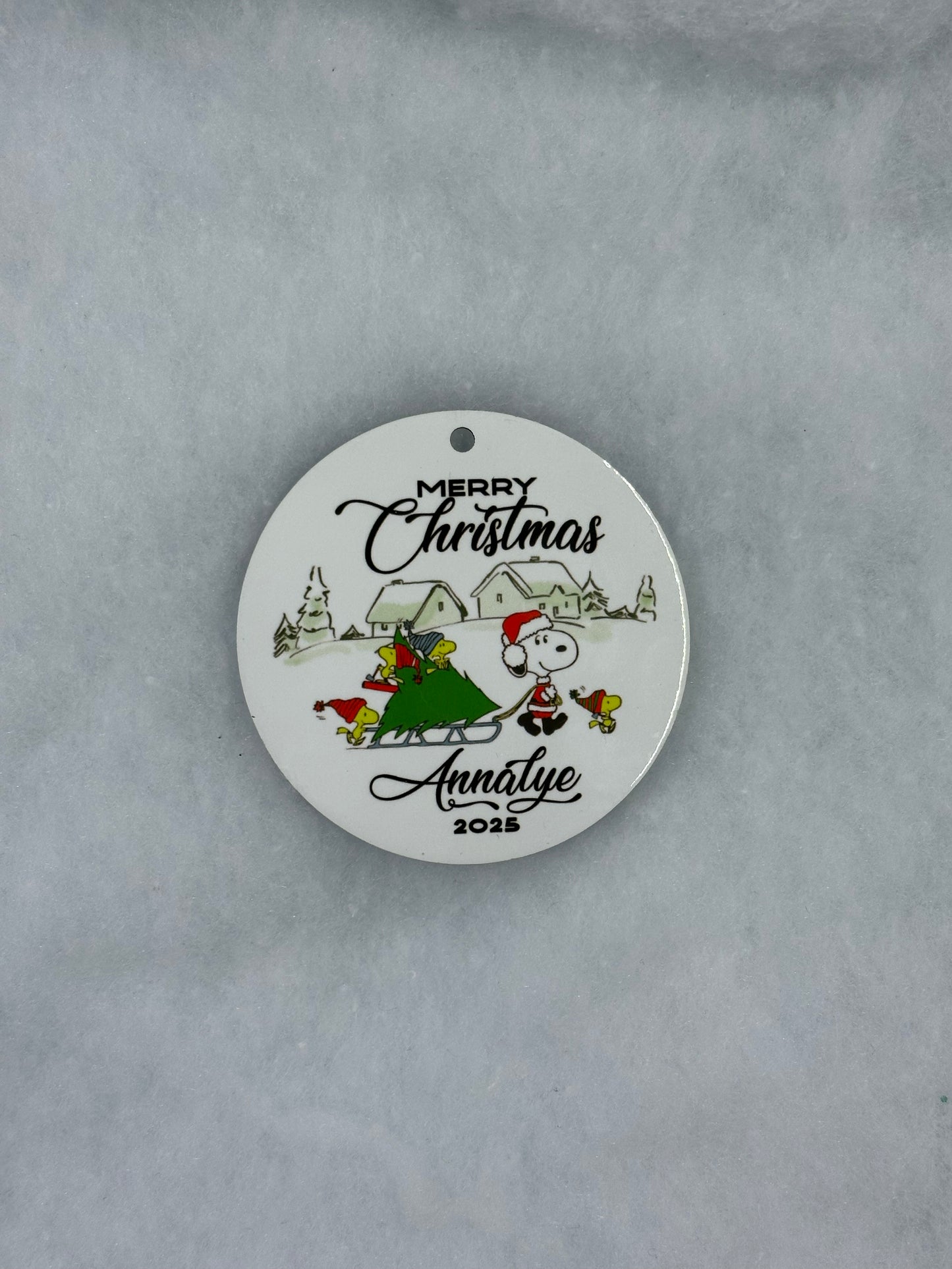 Peanuts Ornaments | Hanging | Christmas | Flat ornament | Double side design |