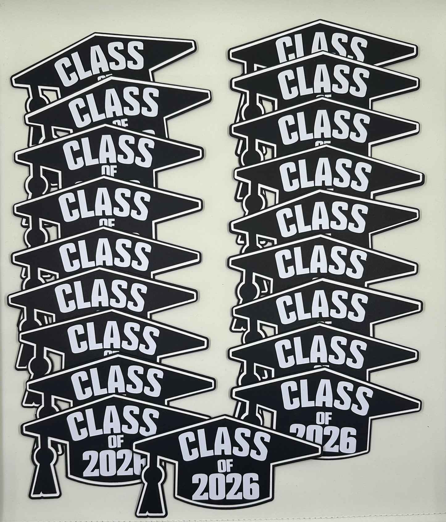 Graduation Class of 2026 Cap only | Cardstock keepsake | Heavy stationary | Graduating class of 2025 | College grad | Size 5 3/4" x 3"