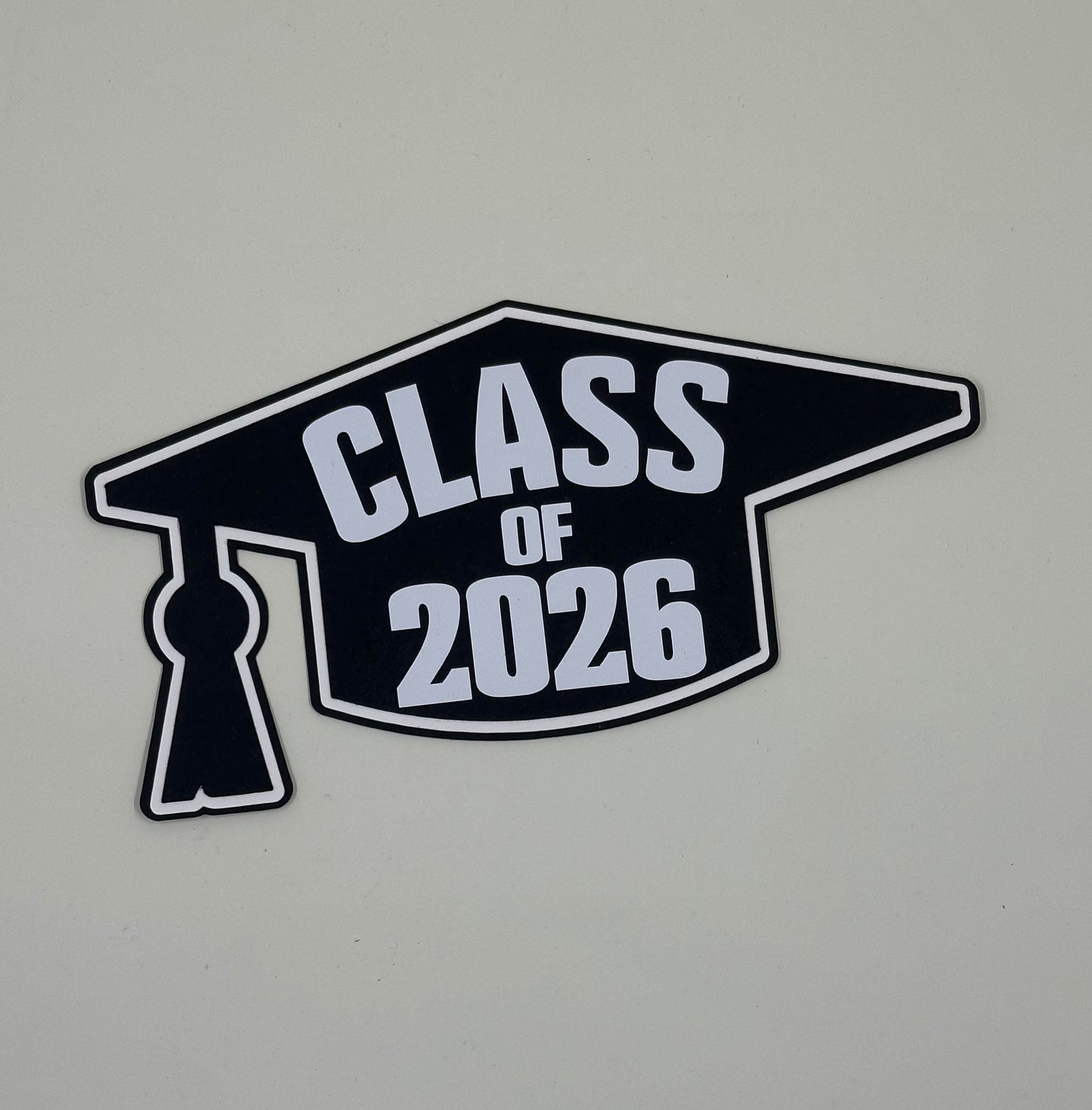 Graduation Class of 2026 Cap only | Cardstock keepsake | Heavy stationary | Graduating class of 2025 | College grad | Size 5 3/4" x 3"