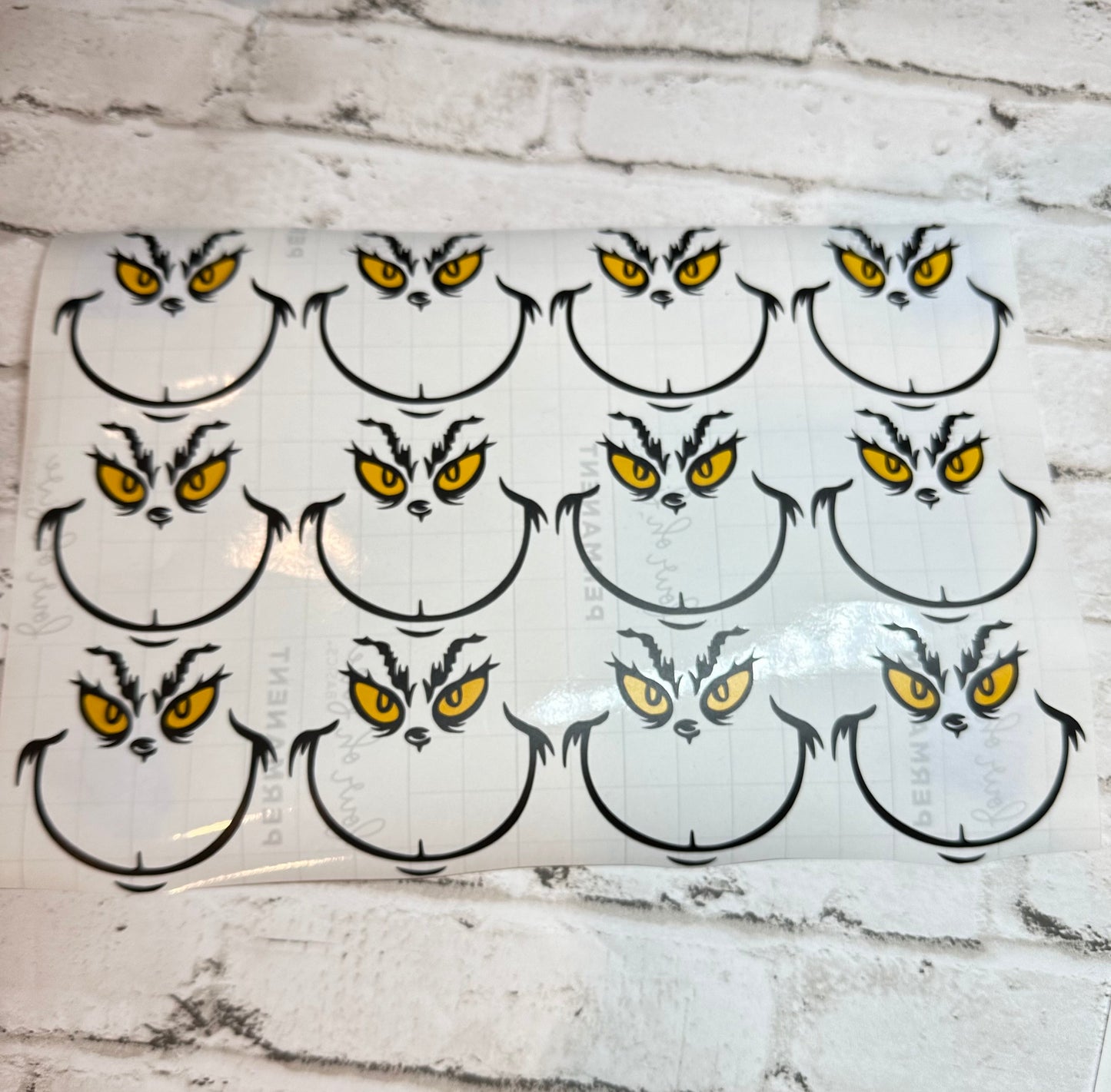 Grinch Face only sticker | Grinchmas | The Grinch | Stickers only | Grinchmas