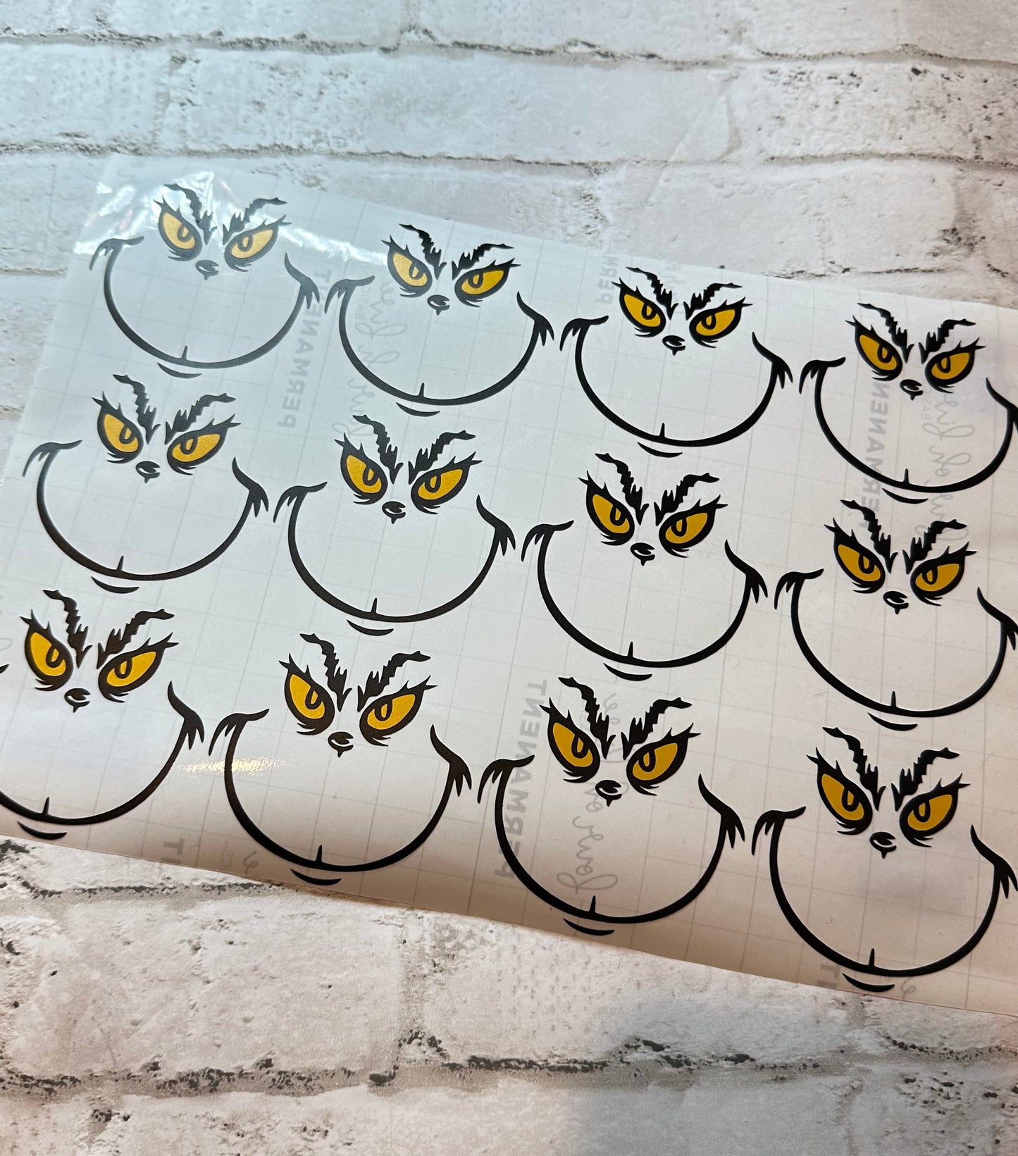 Grinch Face only sticker | Grinchmas | The Grinch | Stickers only | Grinchmas