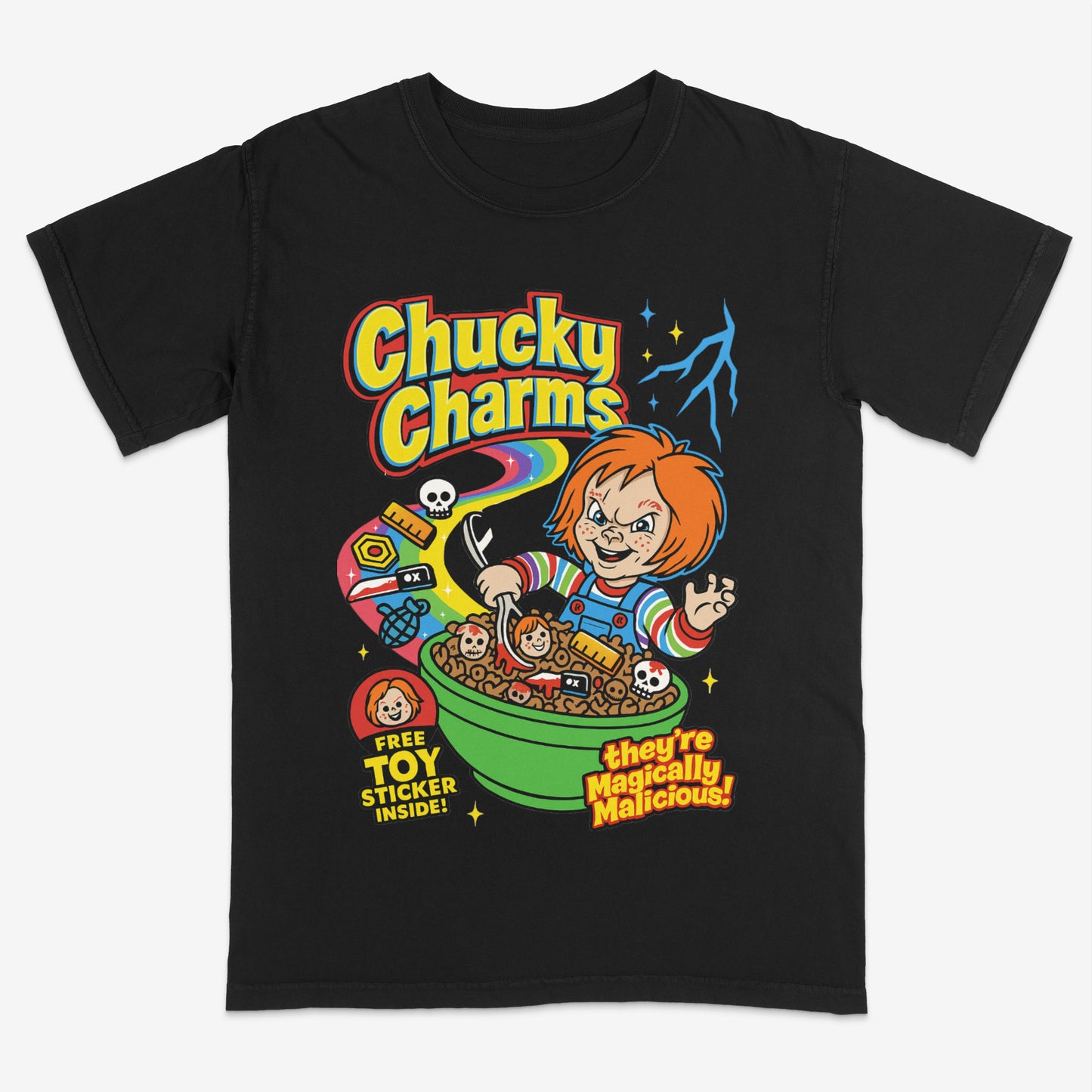 Chucky Charms cereal design | Chucky | Halloween | Horror movie t shirt | Streetwear | Unisex