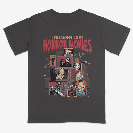 Freaking love Horror Movies shirt | Streetwear | Halloween | Horror shirt | Favorite slashers