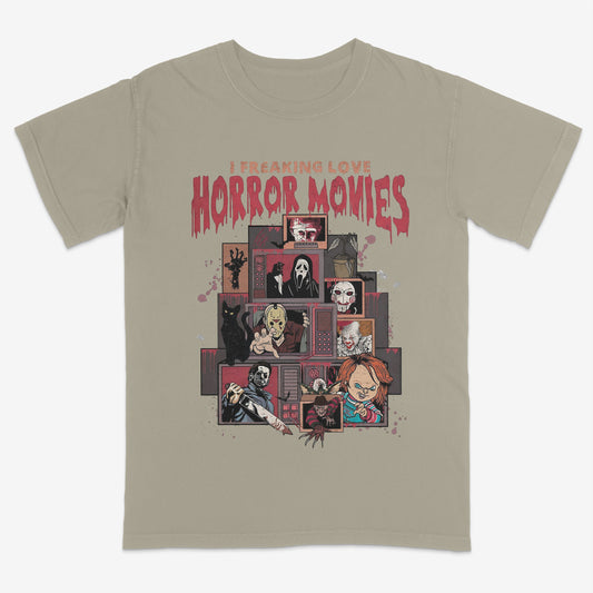 Freaking love Horror Movies shirt | Streetwear | Halloween | Horror shirt | Favorite slashers