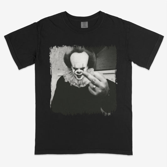 Pennywise throwing peace shirt | IT | Custom shirt | Portrait shirt | Pennywise | Unisex | Menswear | Streetwear