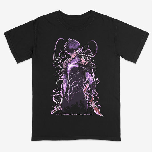 The System shirt | Solo leveling | System uses me | Graphic t shirt | Custom shirt | Anime | Anime inspired