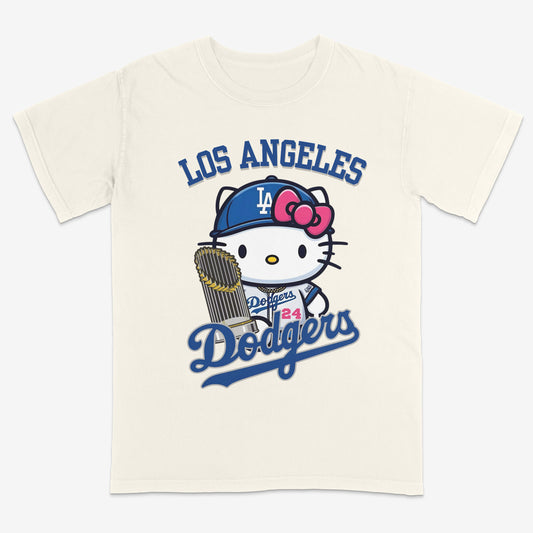 Hello Kitty Dodgers T shirt | World Series | MLB shirt | Unisex | Streetwear | 100% cotton