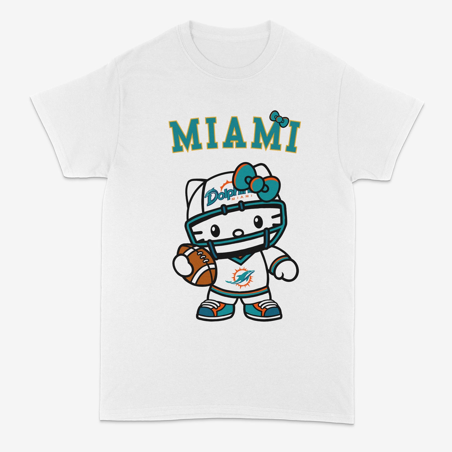 Miami Dolphins | Hello Kitty Shirt | NFL | Custom graphic | Custom shirt | DTF quality