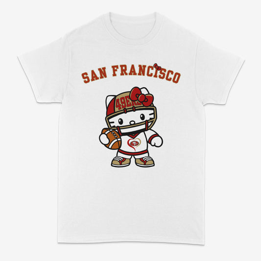 San Francisco 49ers | Niners | Niner nation | Hello Kitty | Custom Graphic shirt | DTF printed