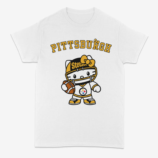 Pittsburgh Steelers | Hello Kitty | Custom graphic shirt | Custom shirt | Steeler nation | T shirt