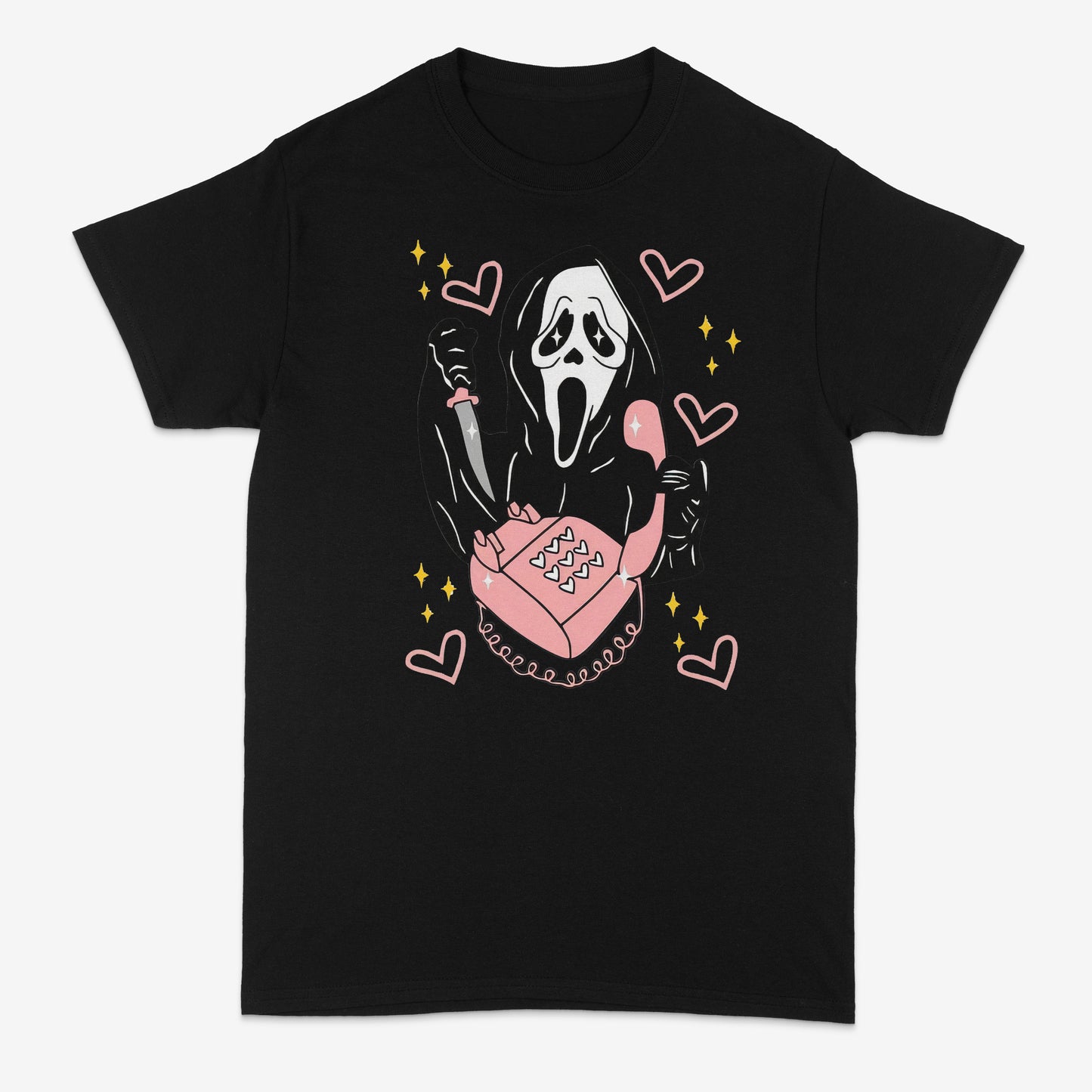Ghostface phone call | T shirt | Streetwear | Unisex | Slasher | Halloween