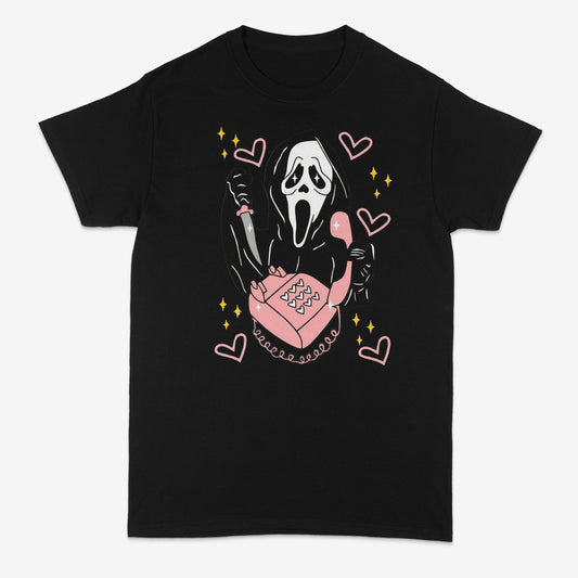Ghostface phone call | T shirt | Streetwear | Unisex | Slasher | Halloween