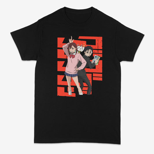 Dandadan with Momo and Okarun shirt | Streetwear | Momo design | Logo | Anime |