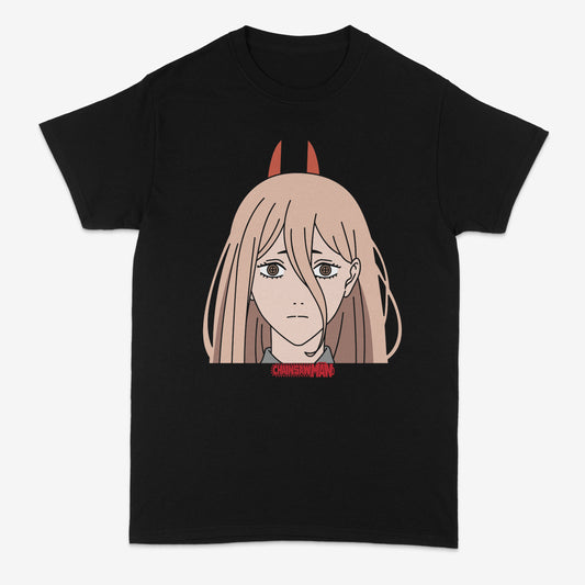 Power big face shirt | CSM | Chainsaw man | Reze Arc | Anime | Denji | Power | Aki | Bomb | Reze