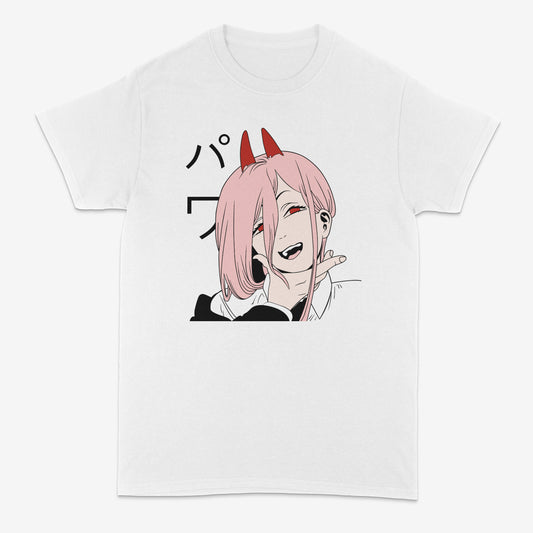 Power t shirt | CSM | Chainsaw man | Reze Arc | Anime | Denji | Power | Aki | Bomb | Reze