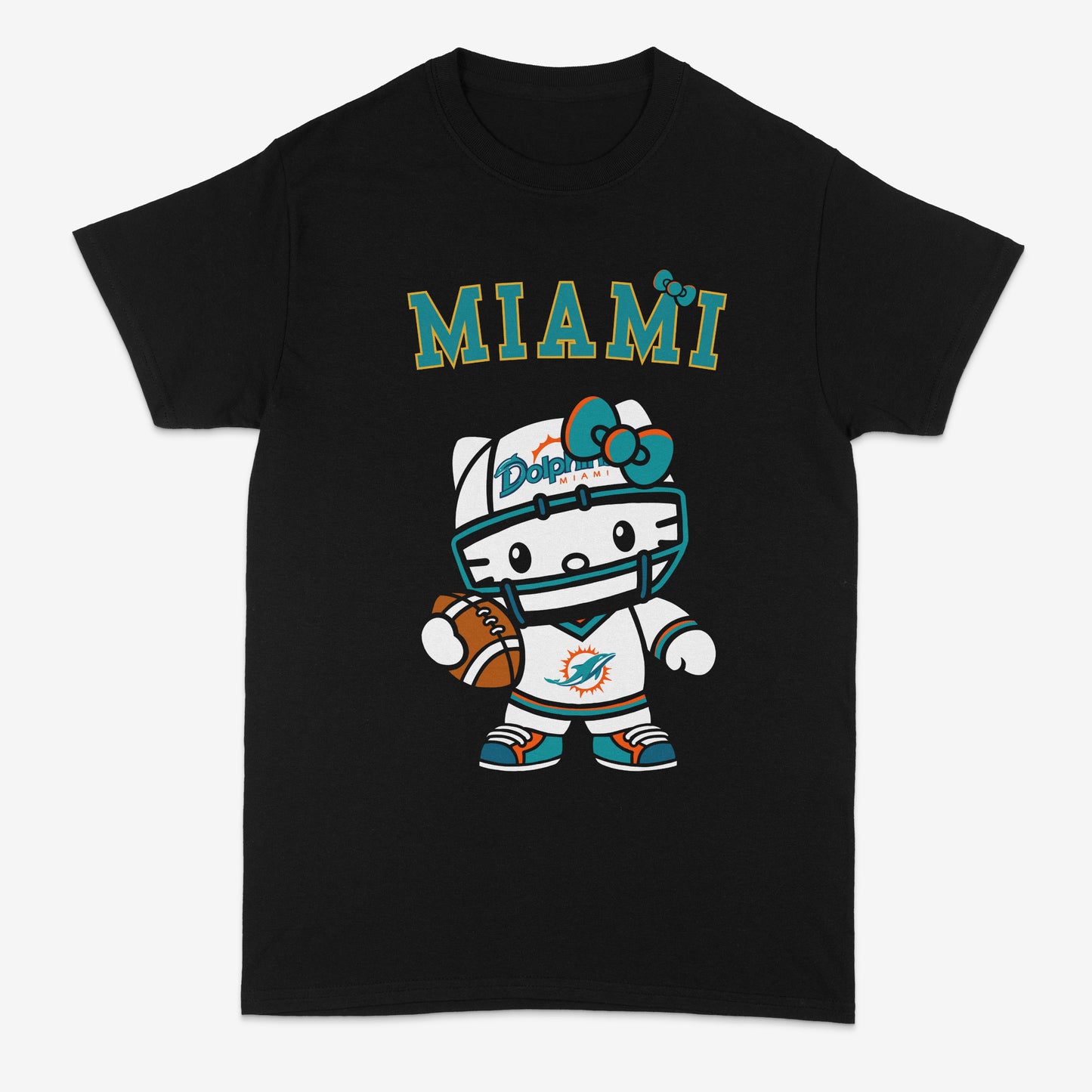Miami Dolphins | Hello Kitty Shirt | NFL | Custom graphic | Custom shirt | DTF quality