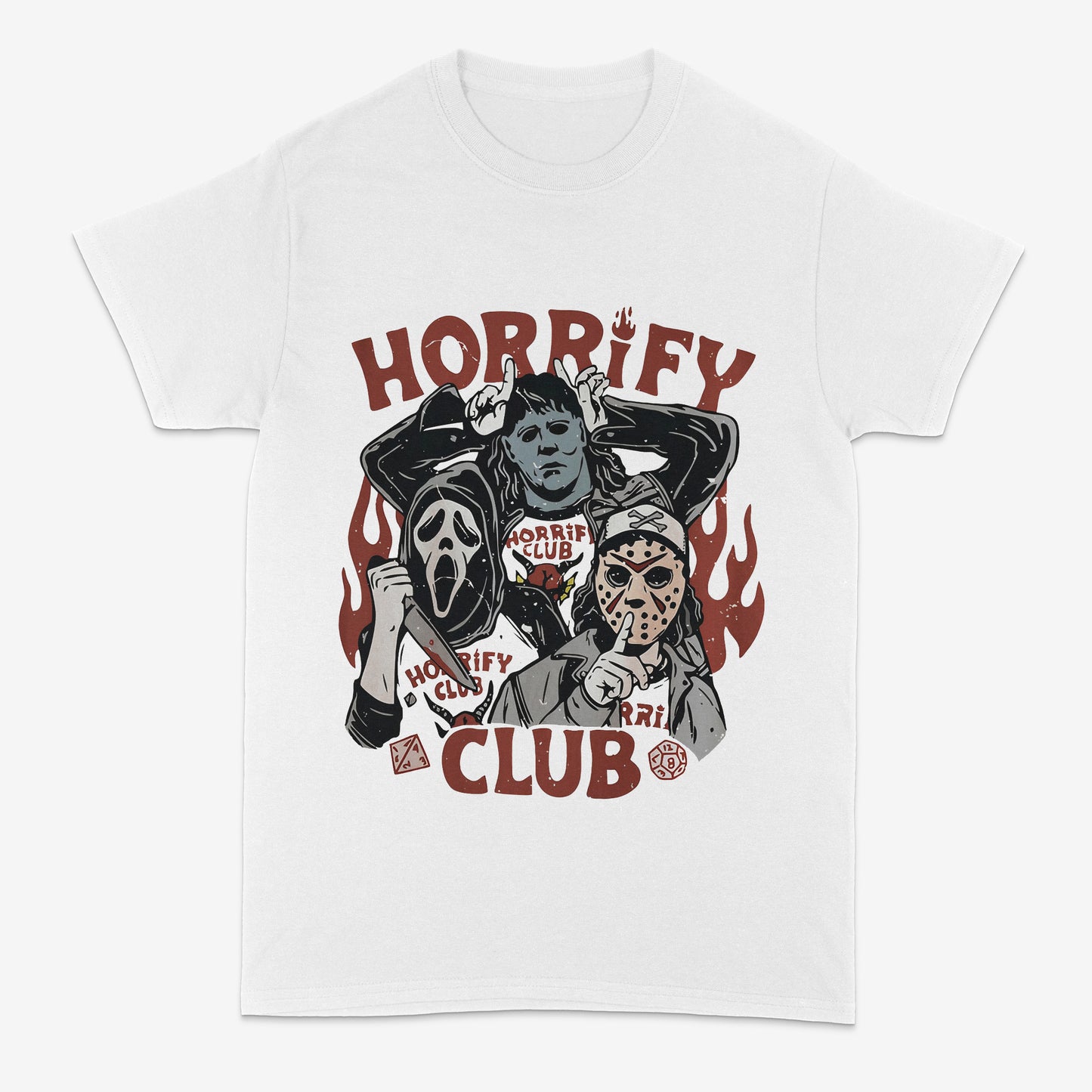 Horrify Club shirt | Horror movie | Slashers | Custom graphic shirt | Streetwear | Halloween