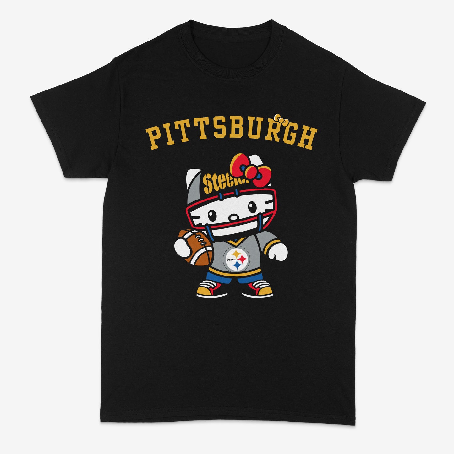 Pittsburgh Steelers | Hello Kitty | Custom graphic shirt | Custom shirt | Steeler nation | T shirt