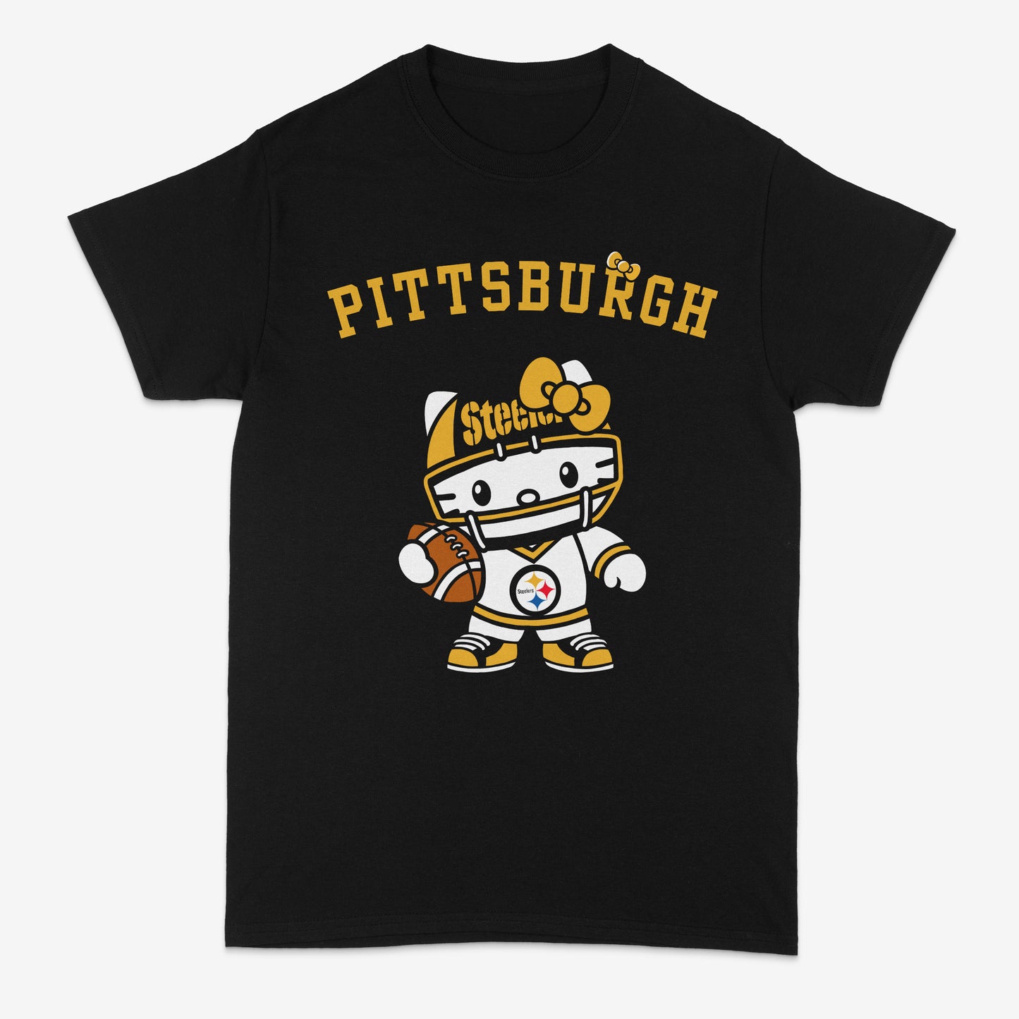 Pittsburgh Steelers | Hello Kitty | Custom graphic shirt | Custom shirt | Steeler nation | T shirt