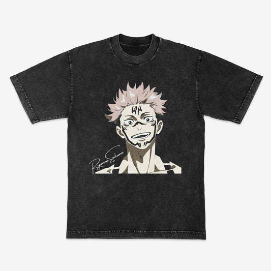 Ryomen Sukuna | JJK | Jujutsu Kaisen | Streetwear | Mineral wash shirt | Heavyweight