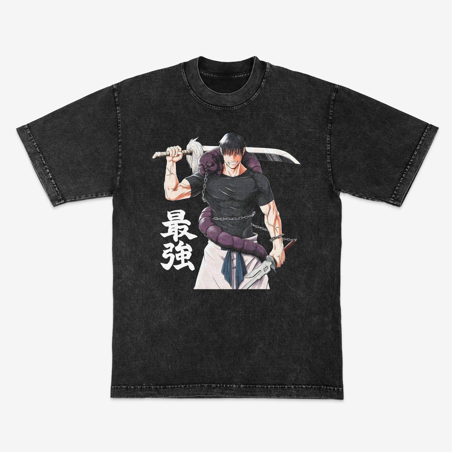 Toji | JJK | Jujutsu Kaisen | Streetwear | Mineral wash shirt | Heavyweight