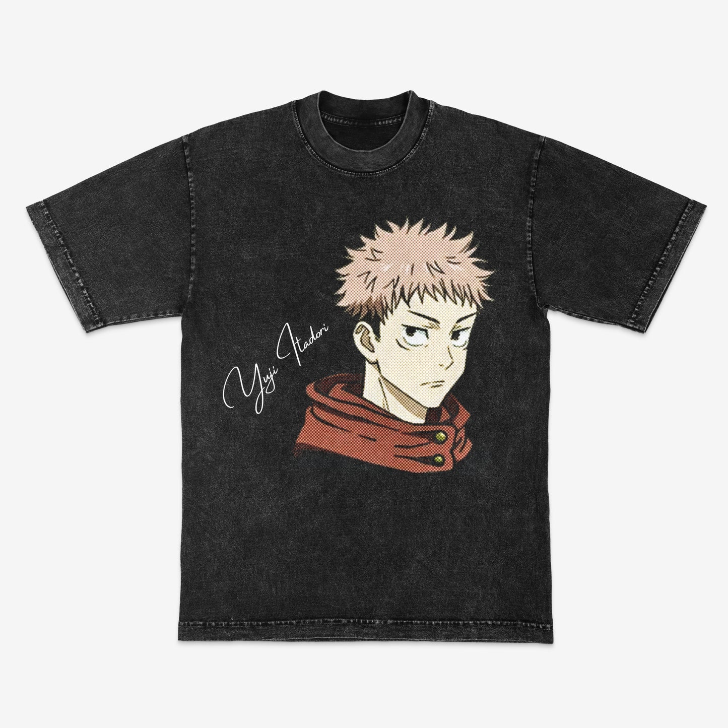 Yuji Itadori | JJK | Jujutsu Kaisen | Streetwear | Mineral wash shirt | Heavyweight