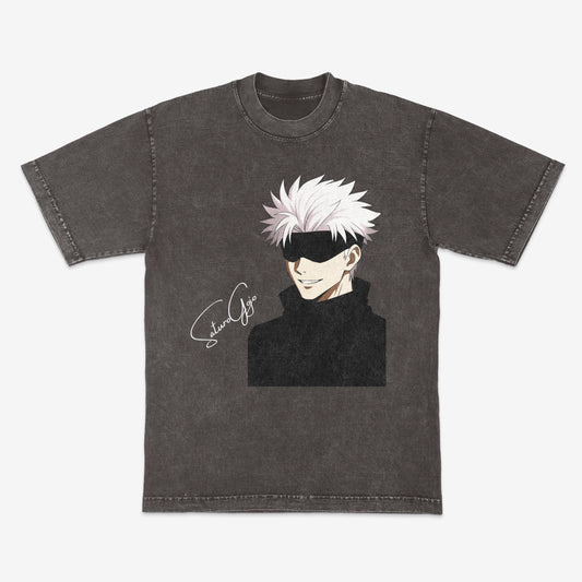 Saturo Gojo | JJK | Jujutsu Kaisen | Streetwear | Mineral wash shirt | Heavyweight