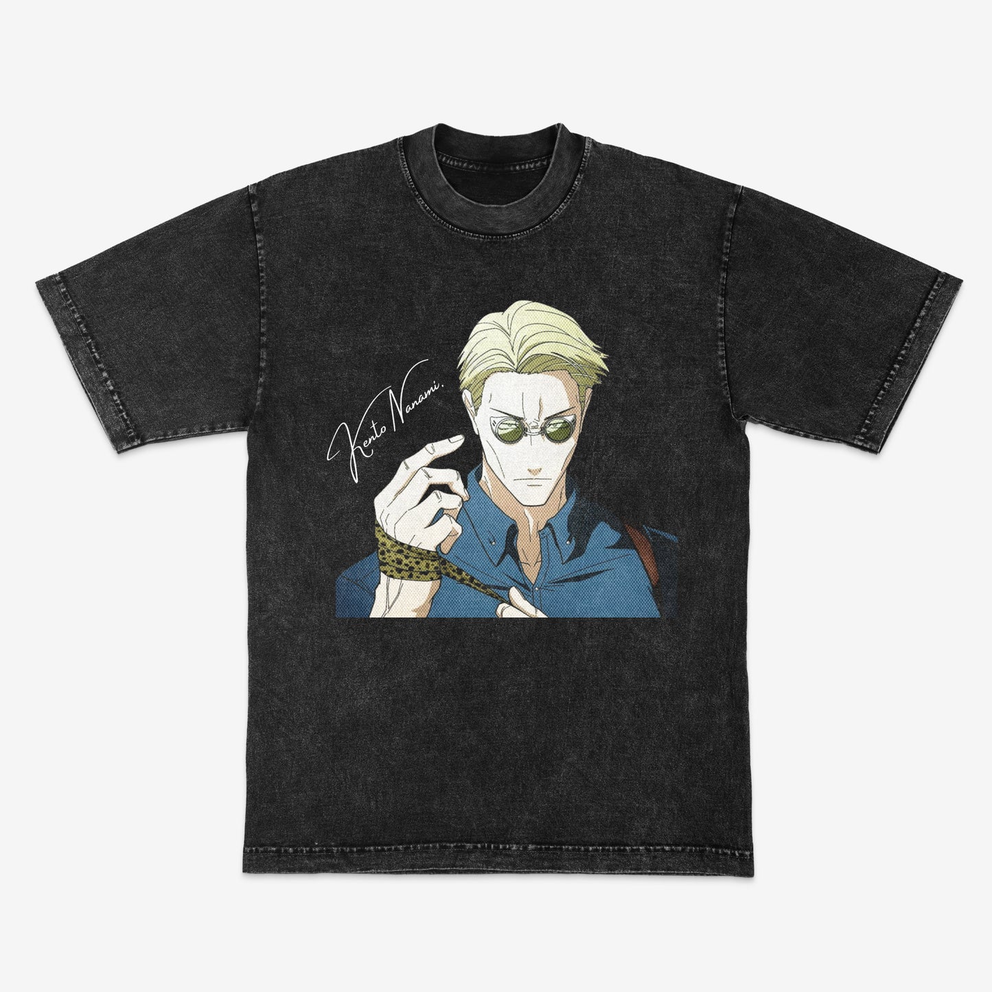 Kento Nanami | JJK | Jujutsu Kaisen | Streetwear | Mineral wash shirt | Heavyweight