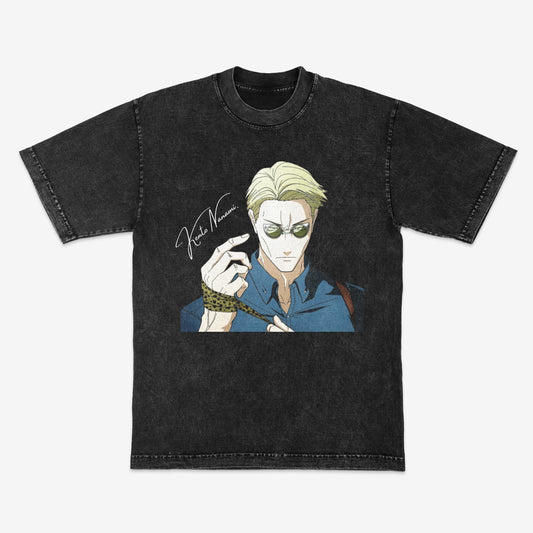 Kento Nanami | JJK | Jujutsu Kaisen | Streetwear | Mineral wash shirt | Heavyweight