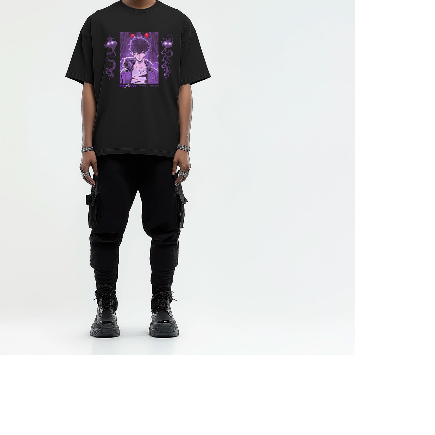 Sung Jin Woo T shirt | Solo leveling | Shadow Monarch | Streetwear | custom shirt