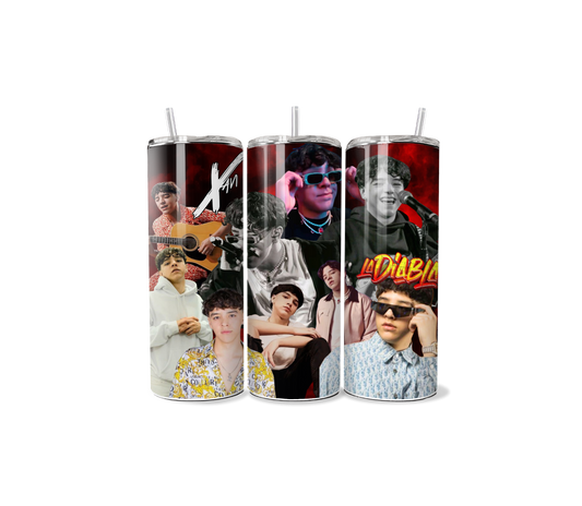 Xavi cup / La diabla tumbler / cup with lid / anti rubber bottom / sublimation / Xavi tumbler