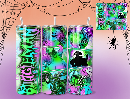 Boogieman | Oogie Boogie | Ready to OOgie Boogie cup | Custom cup | 20 ounce cup | Tumbler with lid