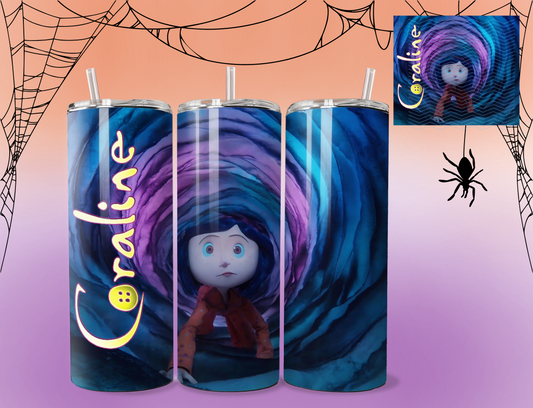 Coraline climbing | custom cup | Tumbler with lid | Cup with straw | Coraline | Other place | Other mom