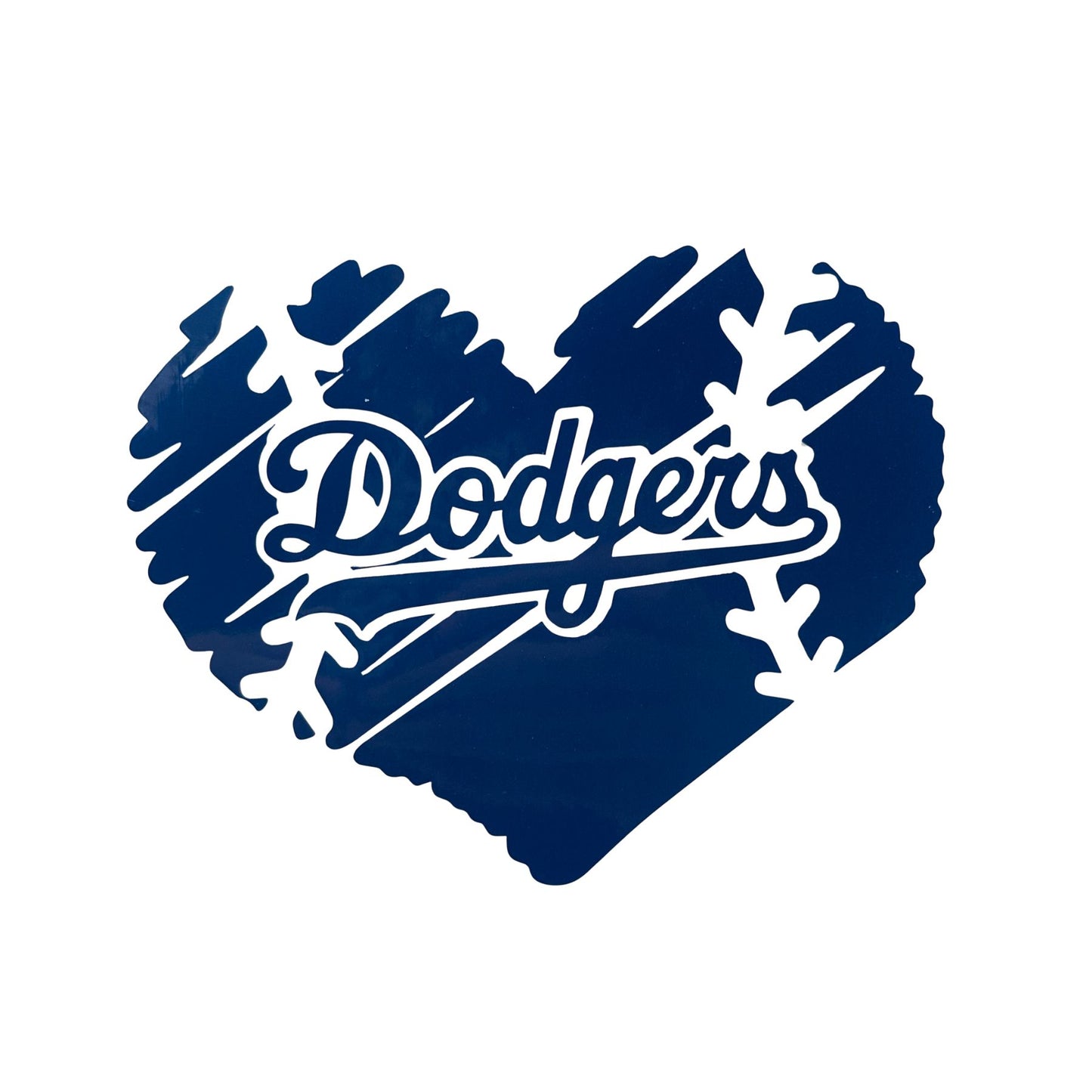 Dodgers decal | LA | Sticker | Car Decal | Permanent vinyl | Los Angeles | LA bleeds blue | Dodgers heart